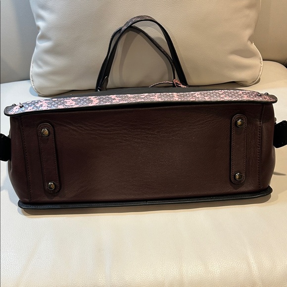 Coach Dreamer 36 Satchel is Color block with Snakeskin - Picture 16 of 17